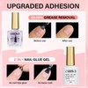 AILLSA Extra Short Coffin Gel Nail Kit 240pcs Full Nail