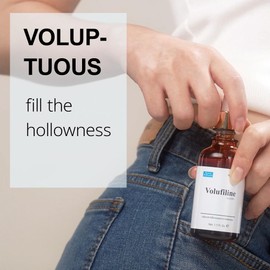 Volufiline Serum, Pure Volufiline Oil for face, breast, butt, under eyes, Skin Elasticity, 100% Genuine, France Sederma, Cosmetic Ingredient booster korean volifiline glass bottle, 0.5 fl. oz. / 15 ml