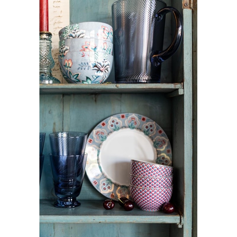 Pip Studio Flower Festival Soup Plate Light Blue 21.5 cm