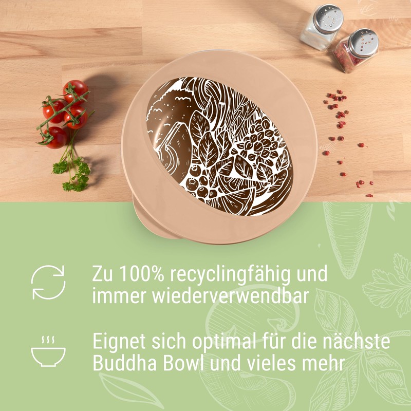 elastoREuse REuse Salad Box Take Away Packaging Food Container to