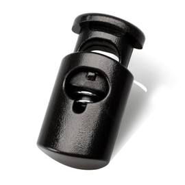 DYZD - Tapones de cierre de cable de plástico, para cierre de resorte, resistente para cordón, equipaje, ropa, mochila y varios tipos de productos para exteriores y gimnasio (20 unidades, negro)