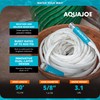 Aqua Joe RV Water Hose with Flexible Marine-Grade Fiber Jacket,