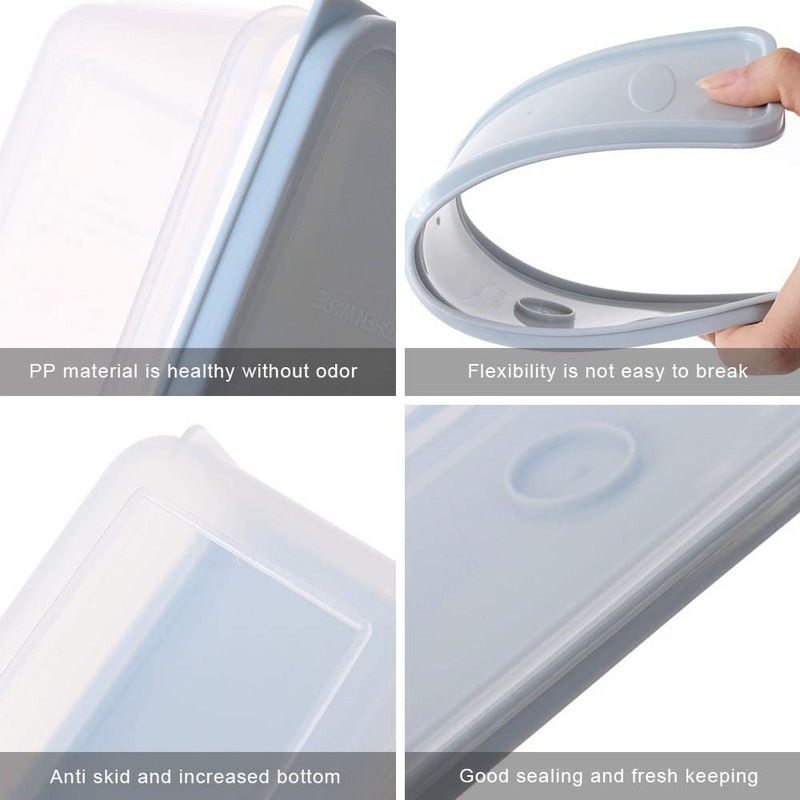 DUOHERESHUI 2 Pieces Plastic Pasta Box Noodle Storage, Spaghetti Noodle