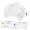 LALAFINA Desk Calendar Memo Pad 12 Sheets of 2024 Calendar