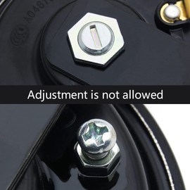 Universal Motorcycle Electroplating Electric 12V 1.5A Round Black Basin Air Horn Kit Motorbike Loud Disc Speaker 105dB ( Low Tone&High Tone, 1.5A)