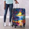 Cozeyat Sunset Tropical Palm Tree Luggage Covers for Suitcase Fashionable
