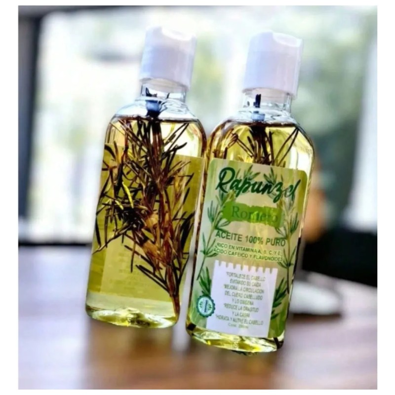 Aceite Romero 100 Puro Rapunzel Crecimiento Capilar