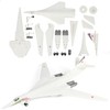 1:100 Scale TU-160 Boomber Quick Assembly Model Kit, Plastic TU-160