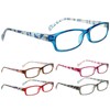 Kerecsen Reading Glasses 5 Pairs Fashion Ladies Readers Spring Hinge
