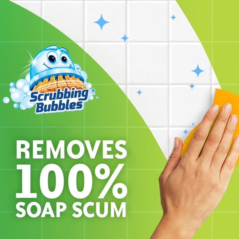 Scrubbing Bubbles Bathroom and Shower Cleaner Disinfectant Spray, Bathroom Grime