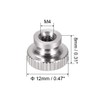 sourcing map 4pcs Knurled Thumb Nuts M4 Round Buttons with