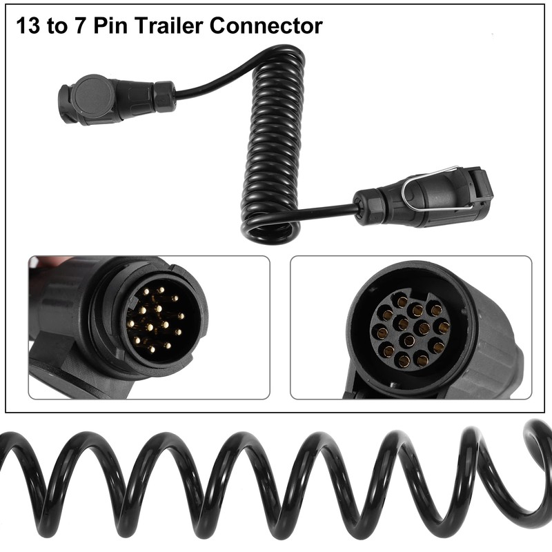 X AUTOHAUX 13 to 7 Pin Trailer Connector Trailer Adapter