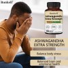 Bunkell Ashwagandha Capsules with BioPerine for Absorption Stress and Mood