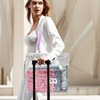 TotePrint Transparent Glitter PVC Beach Bag, 30 x 28 x