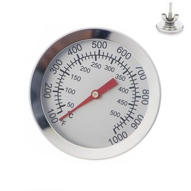 Itisyou Thermometer 50-500 Degree Pizza Kiln Thermometer Oven Thermometer Pizza Oven Thermometer Wood Stove Cooking Stainless Steel Metal Thermometer