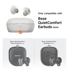 SURITCH Magnetic Cases for Bose New QuietComfort Earbuds (2024) Case Cover, Rugged Shockproof Protective Cover for Bose QuietComfort Earbuds with Magnetic Lok & Carabiner & Cleaning Kit, Green