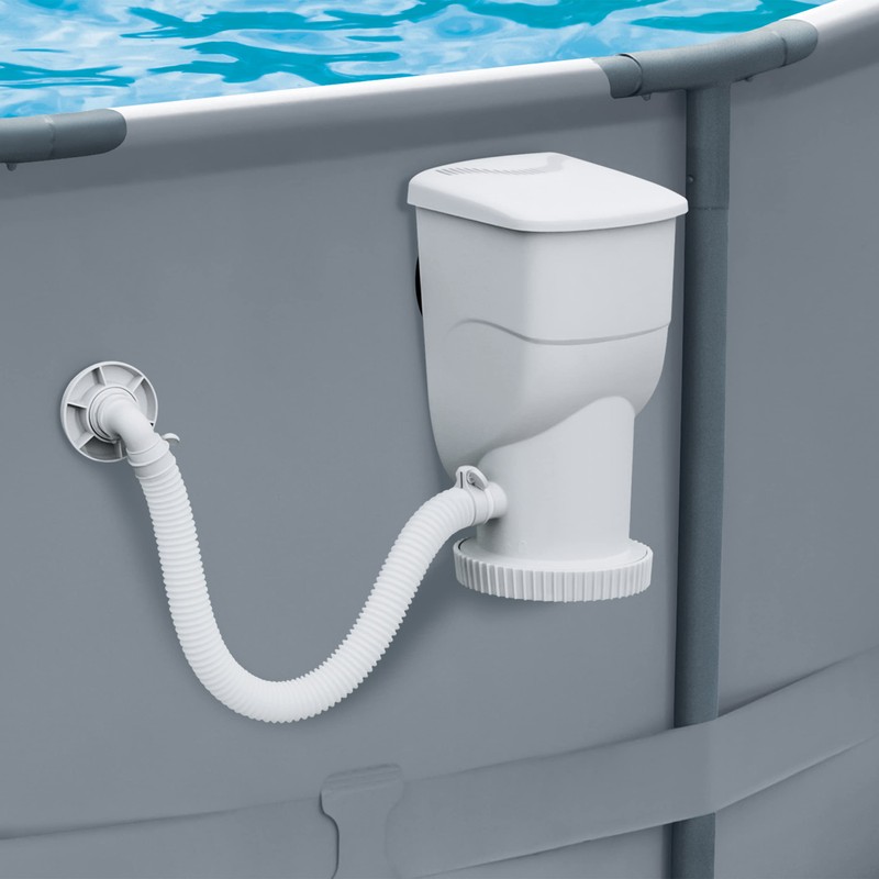 Funsicle P53FX0600 SkimmerPlus Filter Pump, White