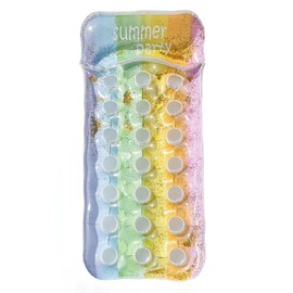 Inflatable Air Mattress Pool, Water Pool Air Mattress for Adults, Air Mattress Pool Adults, Inflatable Sun Pool Water Hammock for Adults and Children (Rainbow)