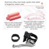 LeBycle 6/7/8 Speed Bike Front Derailleur Rustproof Bicycle Front Derailleur