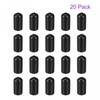 sourcing map 20 Pack 10mm ID Black Screw Thread Protectors