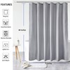 AooHome Extra Long Shower Curtain Liner, Fabric Shower Curtain with