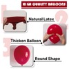 PartyWoo Ruby Red Balloons 120 pcs Different Sizes Pack of
