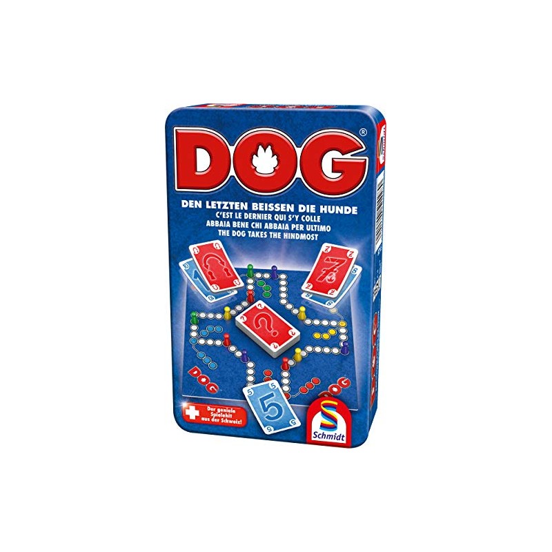 Schmidt Spiele 51428 Dog Game in Metal Tin, Colourful