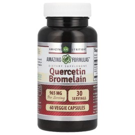 Amazing Quercetin Bromelain Quercetin Bromelain Capsules 60 Tablets, 1 Piece / 어메이징 퀘르세틴 브로멜라인 Quercetin Bromelain 캡슐 60정, 1개