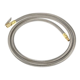 X AUTOHAUX 150cm 59" Car Tire Air Inflator Hose Adapter Extension Quick Connect