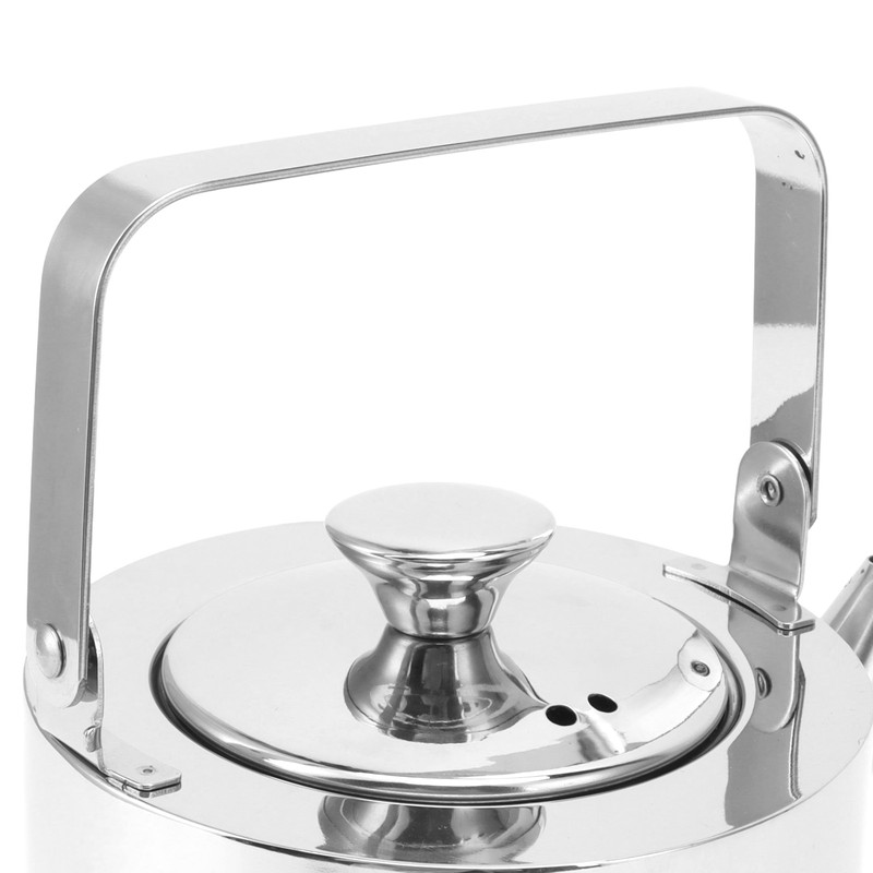 Stainless Steel Tea Kettle with Strainer Thickened Metal Whistling Teapot