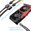 ELFJMZP Dual 6-pin female to 8-pin male GPU power switching