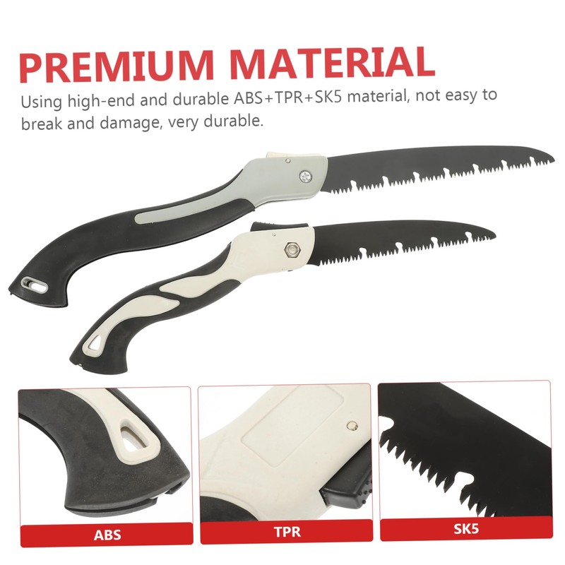 Mipcase 2PCS Portable Folding Hand Saw for Woodworking Household Use