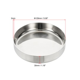 PATIKIL 133 mm OD Pipe End Cap, 1 Piece 304 Stainless Steel End Cap, Flat Pipe Cap, Polished Pipe Cover, Round for Sanitary and HVAC Industries, Metal Pipes, Water, Gas, Welding