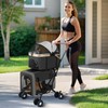 Double Pet Stroller for Dogs and Cats: Dog Stroller Foldable