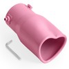 Tongze Heart Exhaust Tip 2.5" Inlet, Adjustable Stainless Steel Exhaust