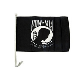 AES 12x18 Powmia Pow Mia Prisoner of War Car Vehicle 12"x18" Flag