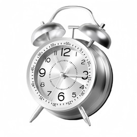 YYDS Explosion Sound High Volume Analog Bell Loud Absolutely Wake-Up Vibration Alarm Clock Wake-Up Clock Wake-Up Alarm Vibration Function Silent Function Continuous Second Hand Metallic Luster