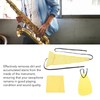 4Pcs Sax Mouthpiece Brush Kit Lightweight Portable Reliable Wiping Cloth