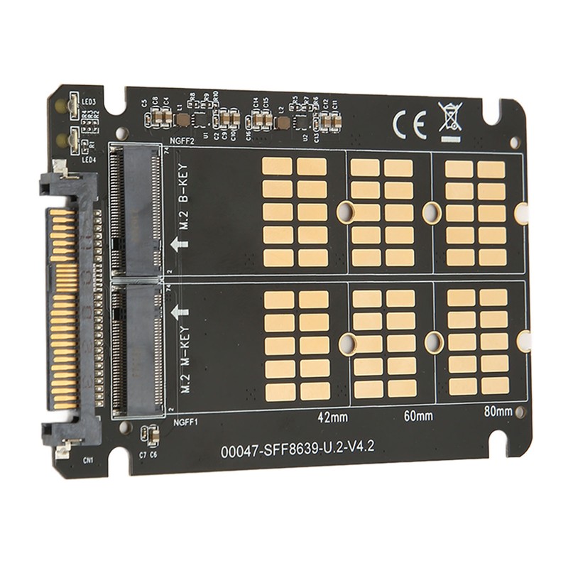 M.2 NVME SATA to U.2 Adapter Card NVME SATA Dual