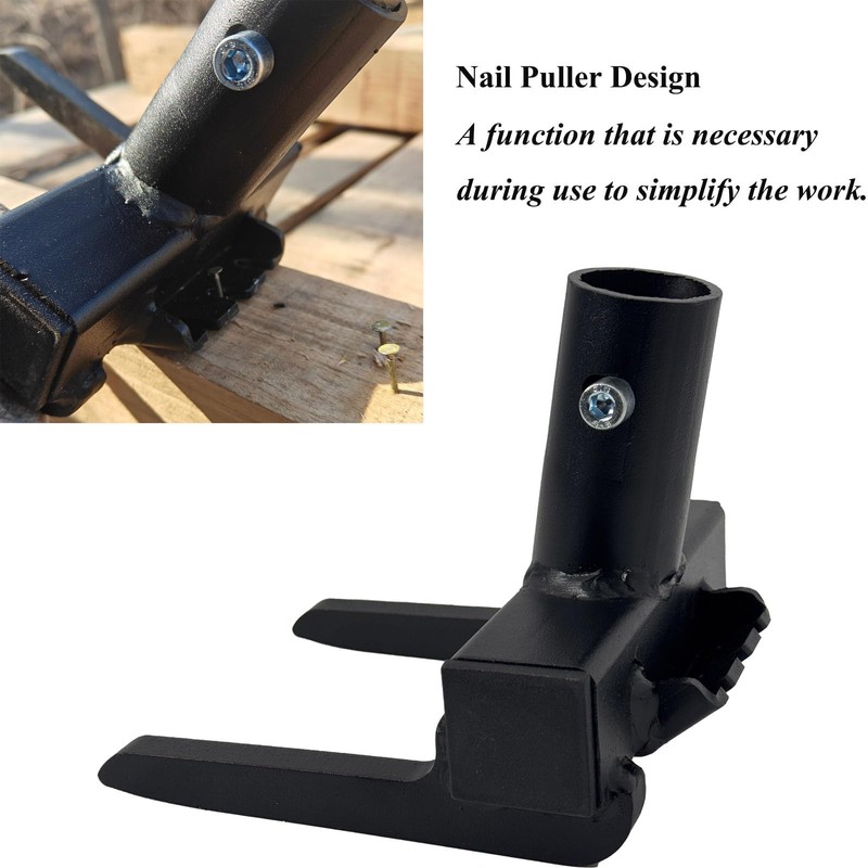 WujinJoy Pallet Buster with Nail Puller, Deck Wrecker Pry Bar,