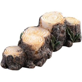 TypoGrove Miniature Resin Stump Micro Landscape Fairy Garden Ornament Mini Doll House Outdoor Landscape Decor Outdoor Statues Garden Sculptures Outdoor Décor Miniature Landscape