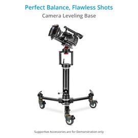 PROAIM Camera Support Leveling Base. Comes with Mitchell & 3/8” Base Mount. Payload up to 30kg/66lb. Swivel 360° with Inclination of up to 27°. (P-LB1-01)