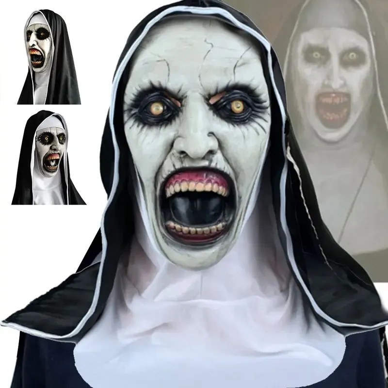 Máscara Látex De La Monja El Conjuro Deluxe Terror Halloween