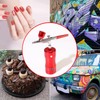 Auto Cordless Airbrush Kit Rechargeable Handheld 17.4psi Compressor for Nails