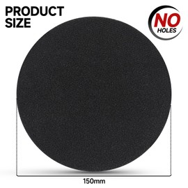 Shineboc Professional 2 pcs Pad Savers Non-porous for Sander Replacement Cushion Pad Impact-Resistant Noise Reduction Protection Polisher for Hook & Loop Random Orbital (150mm)