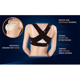 Dunimed Posture Corrector - For Women and Healthy Posture Without Back Pain - Back Strap - Straightener Back - Posture Trainer - Unisex