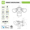 ASD 25W 2300LM LED Outdoor Security Light Motion Sensor Flood