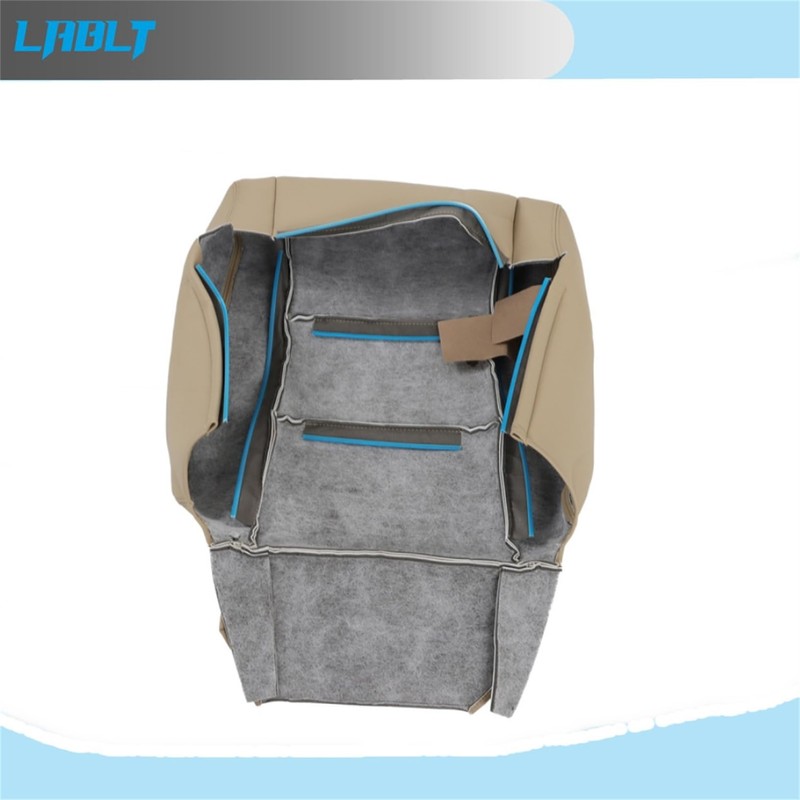 LABLT Driver Bottom & Top Leather Seat Cover Tan Replacement