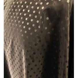 Kobe Professional Hairdressing Black Polka Dot Shimmer Gown - Water Resistant Salon Cape with Adjustable Neck