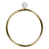 uGems 14Kt Gold Filled Stacking Ring with White Opal Size